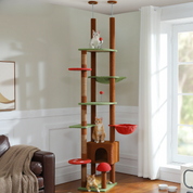Arbre à chat plafond XXL géant - sans perçage, multi-niveaux