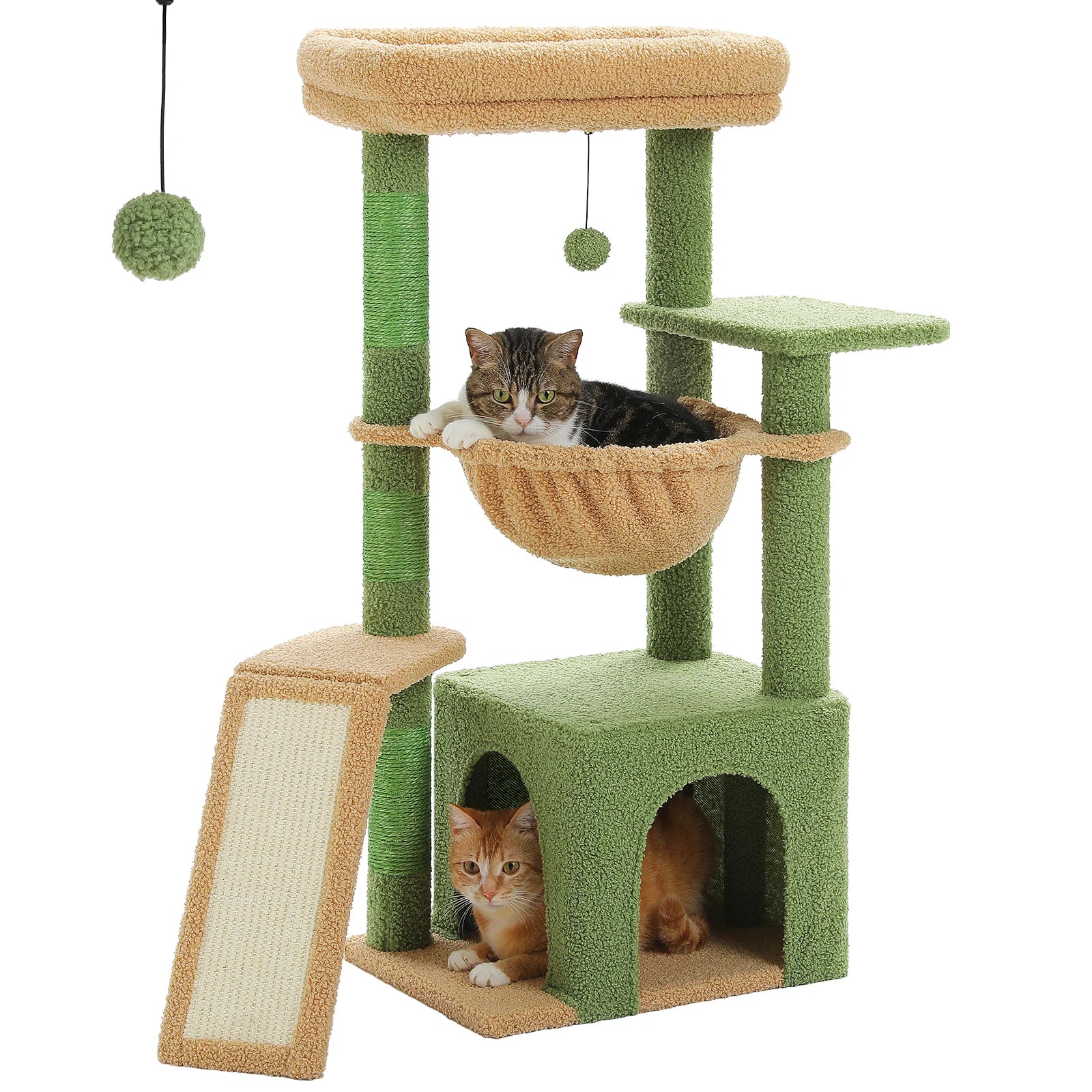 Arbre à chat cactus modulable : perchoir amovible, design ajustable, compact