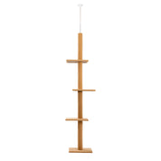 Arbre à chat plafond XXL géant - sans perçage, hamac spacieux et griffoirs sisal naturel