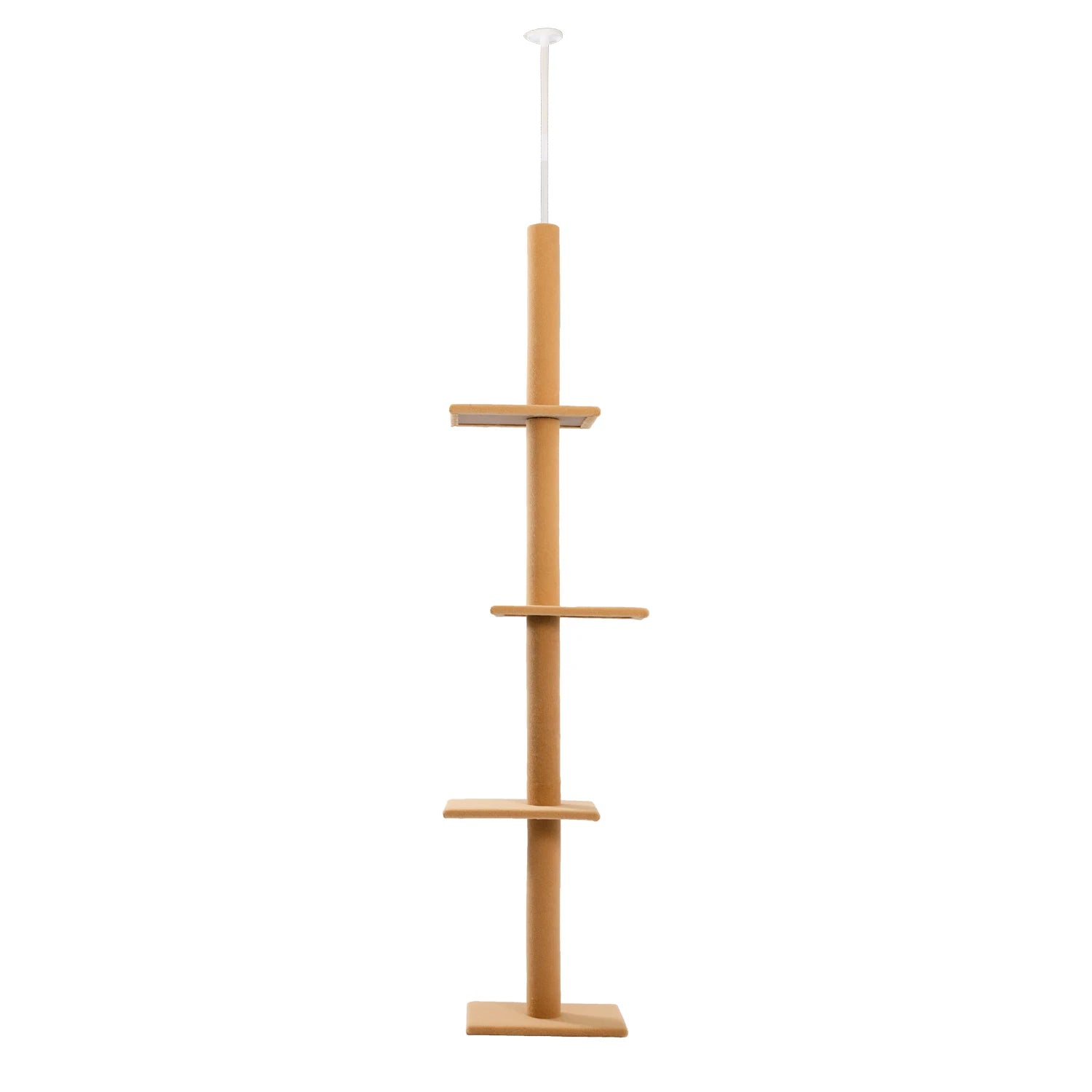 Arbre à chat plafond XXL géant - sans perçage, hamac spacieux et griffoirs sisal naturel