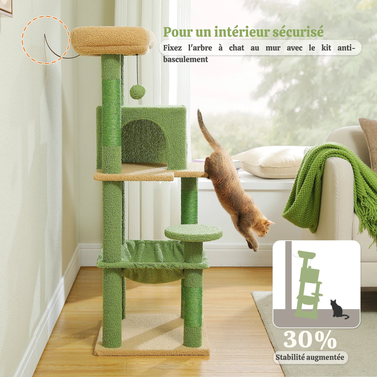 Arbre à Chat XXL : Structure Métallique, Espace Vertical Optimisé, Solidité Maximale